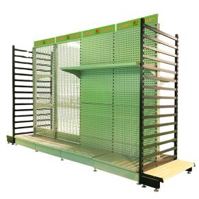 Gondola Supermarket steel And Stainless Grocery Store Display Gondola Metal Wire Supermarket Stand Shelf Rack