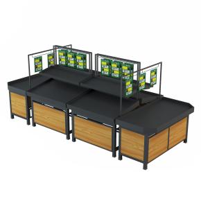 Wooden Fruit And Vegetable Display Stand 