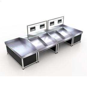 Double-sided Supermarket Racks Shelving Retail Store Fruit and Vegetable Stand Produce Display Shelf