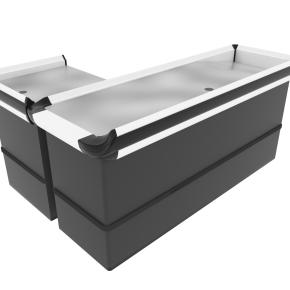 Metal Style Supermarket Cashier Counter for Sale Cashier Checkout Counter for Grocery Store