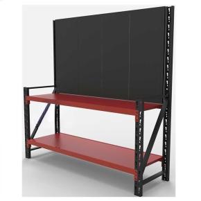 Workshop Workbench Warehouse Racks Pallet Overhead Garage Metal Storage Rack Workbench Work Table For Workshop Garage Storage