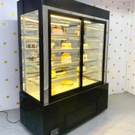  Sliding Glass Door Commercial White Color Cake Refrigerator Showcase
